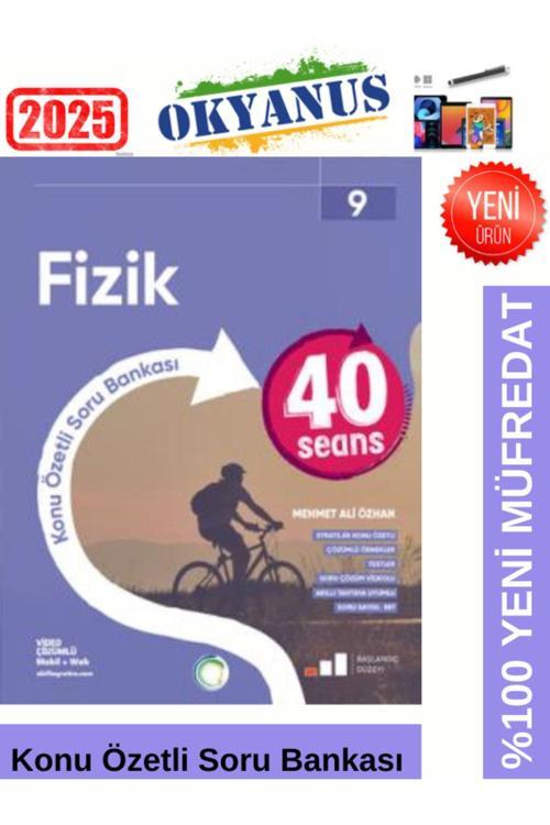 2025 9.Sınıf 40 Seans Fizik %100 Yeni Müfredat Konu Özetli Soru Bankası Seti+Kalem