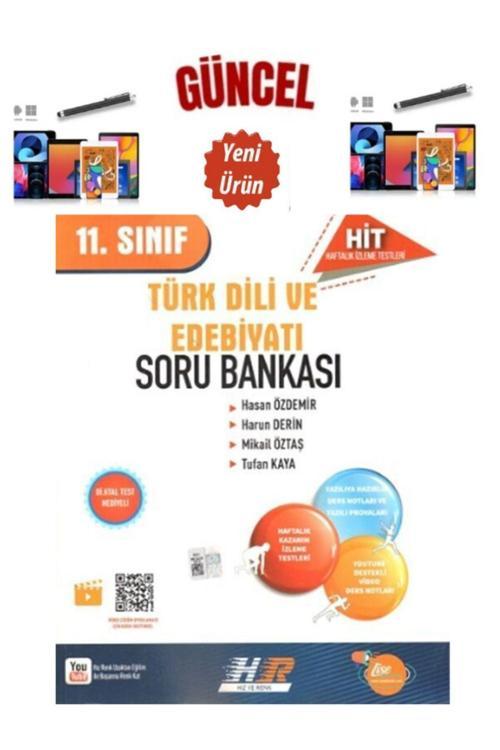 Güncel 11. Sınıf Türk Dili ve Edebiyatı HİT Video Çözümlü Soru Bankası+Dokunmatik Kalem