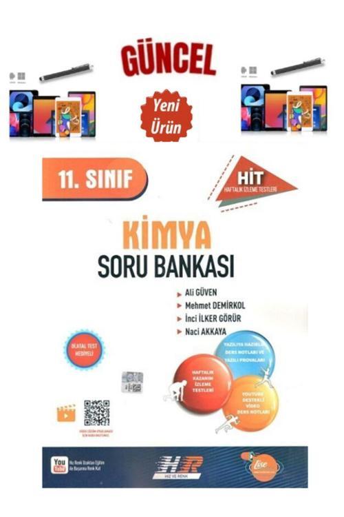 Hız Ve Renk Yayınları Güncel 11.Sınıf Kimya  Hit Video Çözümlü Soru Bankası+Dokunmatik Kalem