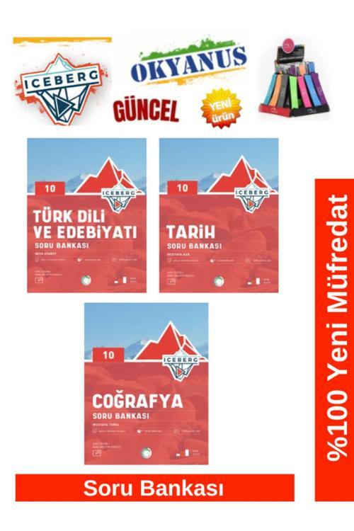 Güncel 10.Sınıf Iceberg T.Dili Edb-Tarih-Coğrafya Soru Bankası(Yeni)+Kalemlik