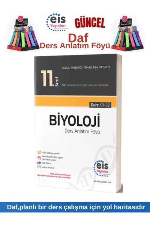 Eis Yayınları Güncel 11.sınıf Biyoloji Daf Ders Anlatım Föyü Kalemlik (KONU ANLATIMLI SORU BANKASI)