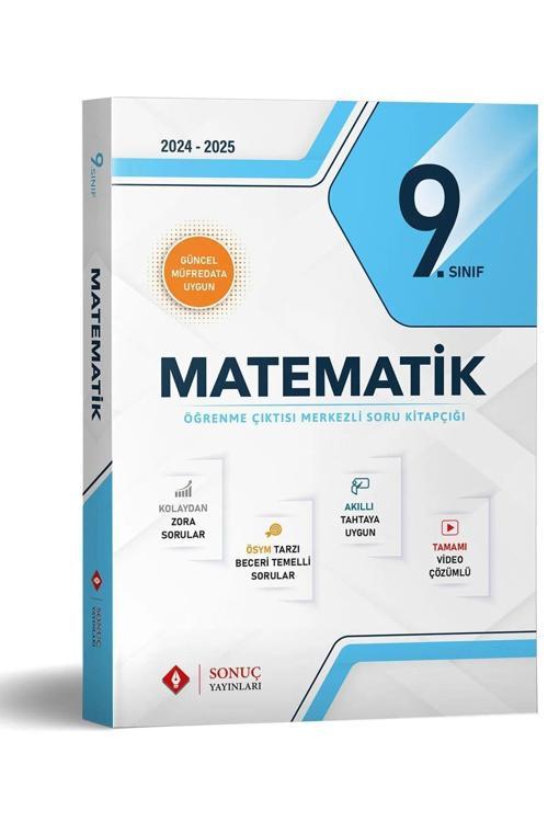 2025 Sonuç Yayınları 9. Sınıf Matematik Modüler Set Soru Bankası 40 Seans