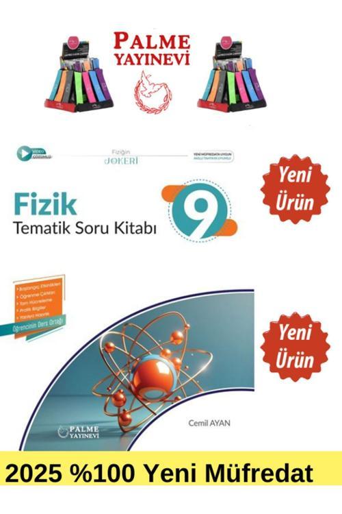 2025 9.Sınıf Fizik %100 Yeni Müfredat Tematik Soru Bankası+Kalemlik (Yeni Ürün)