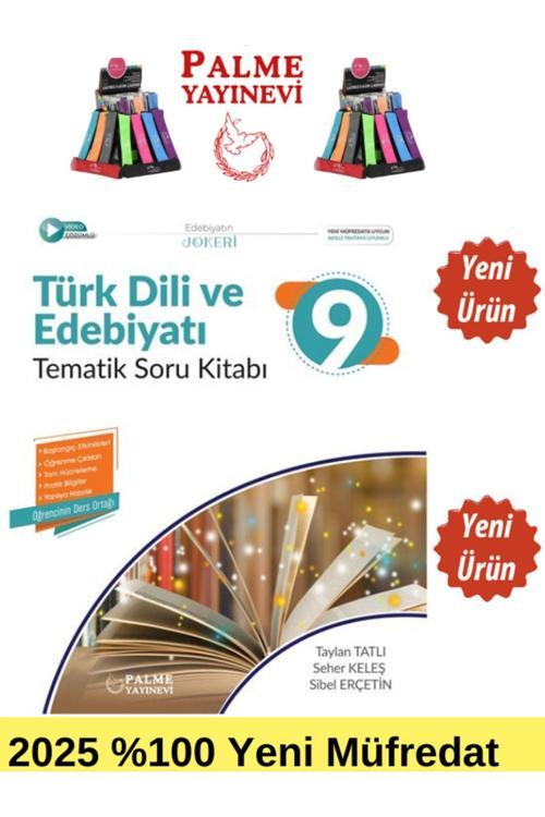 2025 9.Sınıf Türk Dili Edebiyatı %100 Yeni Müfredat Tematik Soru Bankası+ Kalemlik (Yeni Ürün)