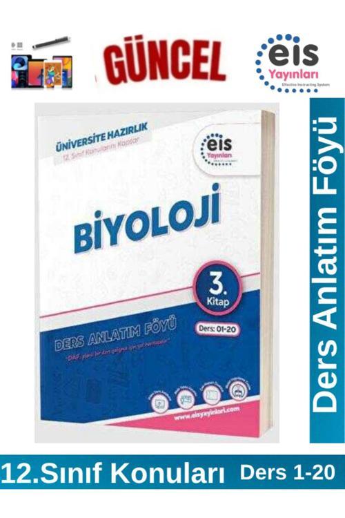 EİS Yayınları YKS Mavi Set Ders Anlatım Föyü Biyoloji 3.Kitap(12. Sınıf Konuları)