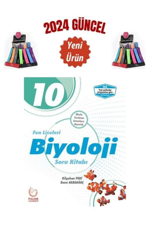 Güncel Palme Yayın 10.Sınıf Fen Liseleri Biyoloji Soru Bankası+Kalemlik