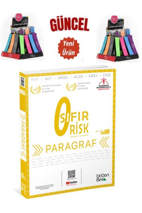 345 -Ösym Tarzında YKS,DGS,ALES,KPSS’ye uyumlu Paragraf Sıfır Risk GÜNCEL BASKI+Cambridge Kalemlik
