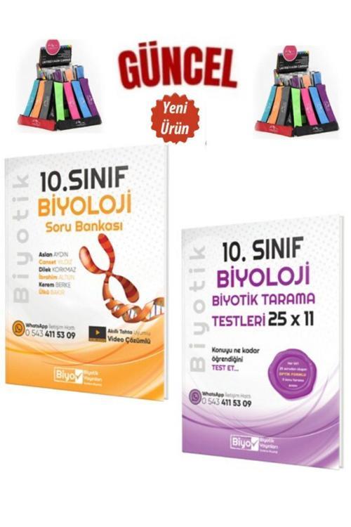 10.Sınıf Biyoloji Video Çözümlü Soru Bankası-10.Sınıf Biyotik Tarama 25x11 Testleri