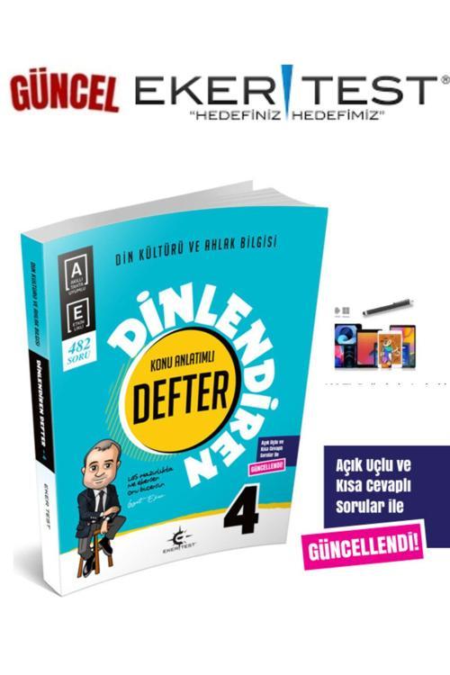 Eker Test 4.Sınıf Dinlendiren Konu Anlatımlı Defter+Android Kalem
