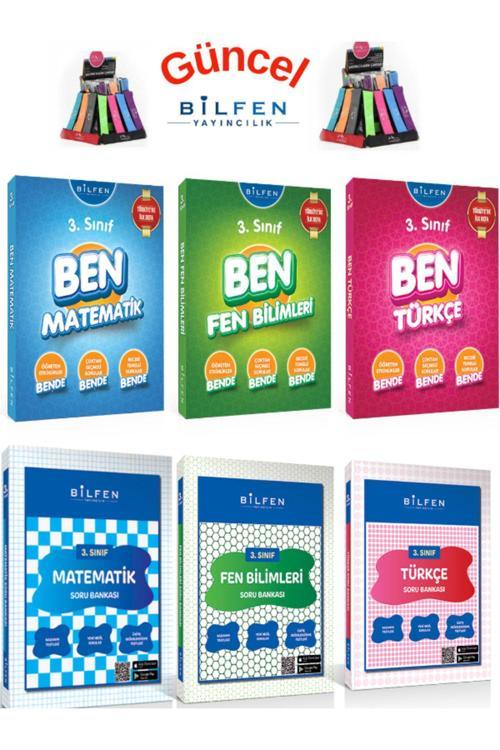 Güncel 3.Sınıf Ben Matematik-Fen-Türkçe Konu Anlatımlı+Soru Bankası Seti+Kalemlik(6 Kitap)