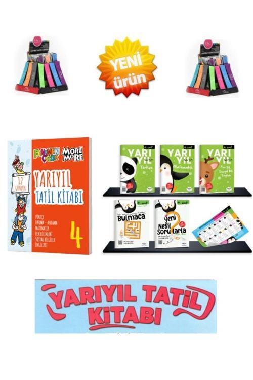 Fenomen Çocuk 4.Sınıf Yarıyıl Tatil Kitabı+Öğretmen Evde 2025 4.Sınıf Yarıyıl Tatil Seti+Kalemlik