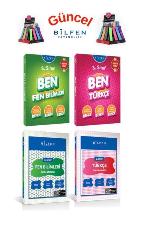 Güncel 3.Sınıf Ben Fen-Türkçe Konu Anlatımlı+Soru Bankası Seti+Kalemlik(4 Kitap)