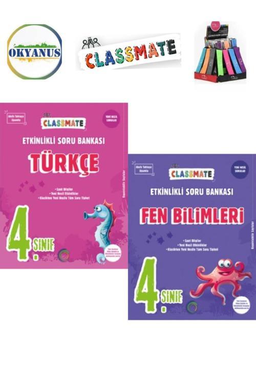 Güncel 4.Sınıf Classmate Türkçe-Fen Yeni Nesil Soru Bankası Seti+Kalemlik