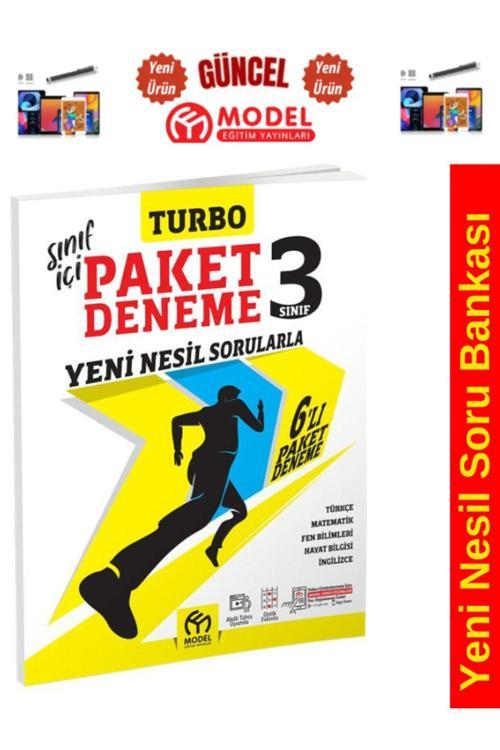 Model Eğitim Yayınları 2025 3.Sınıf Turbo Paket Deneme Yeni Nesil Sorularla+Android Kalem