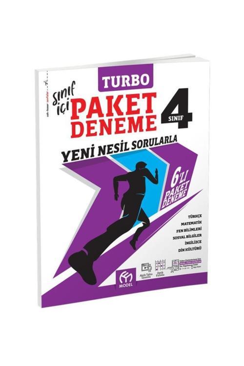 Model Eğitim Yayınları 2025 4.Sınıf Turbo Paket Deneme Yeni Nesil Sorularla+Kalemlik