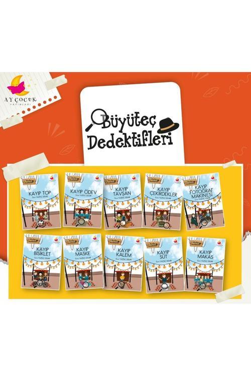 Kurmay Basım Yayın Dağıtım Hikaye Seti Büyüteç Dedektifleri (10 Kitap + Değerlendirme Soruları) (3. Ve 4.Sınıf)