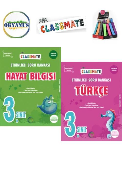Güncel 3.Sınıf Clasmate Türkçe-Hayat Bilgisi Etkinlikli Soru Bankası Seti+Kalemlik