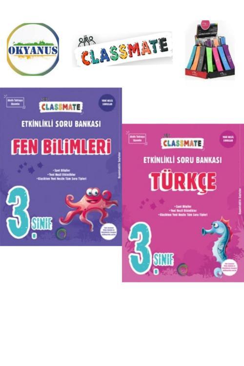 Güncel 3.Sınıf Clasmate Türkçe-Fen bilimleri Etkinlikli Soru Bankası Seti+Kalemlik