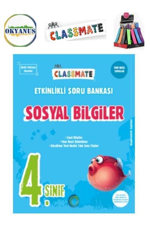 Güncel 4.Sınıf Clasmate Sosyal Bilgiler Etkinlikli Soru Bankası+Kalemlik