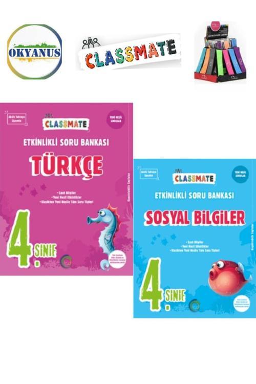 Güncel 4.Sınıf Classmate Türkçe-Sosyal Yeni Nesil Soru Bankası Seti+Kalemlik