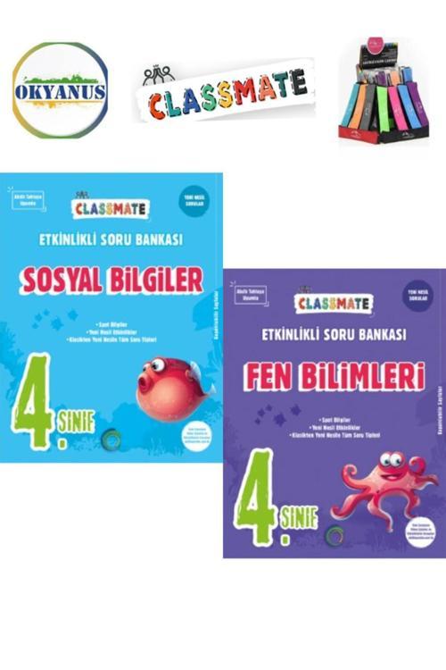 Güncel 4.Sınıf Classmate Fen-Sosyal Yeni Nesil Soru Bankası Seti+Kalemlik