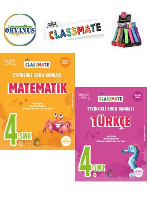 Güncel 4.Sınıf Classmate Matematik-Türkçe Yeni Nesil Soru Bankası Seti+Kalemlik