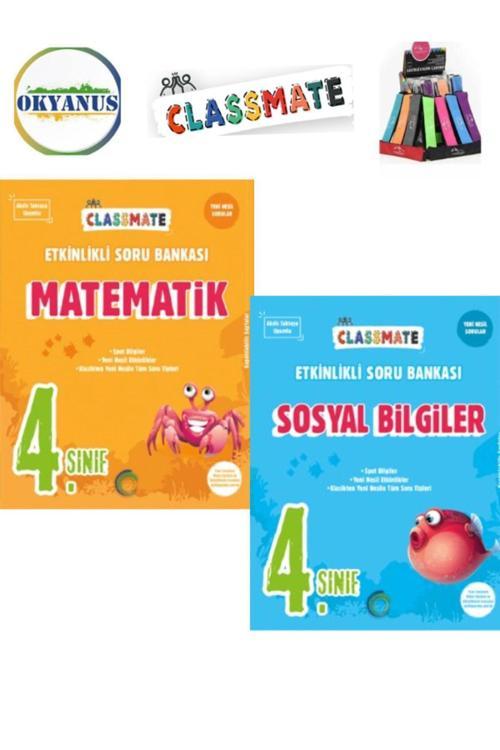 Güncel 4.Sınıf Classmate Matematik-Sosyal Yeni Nesil Soru Bankası Seti+Kalemlik