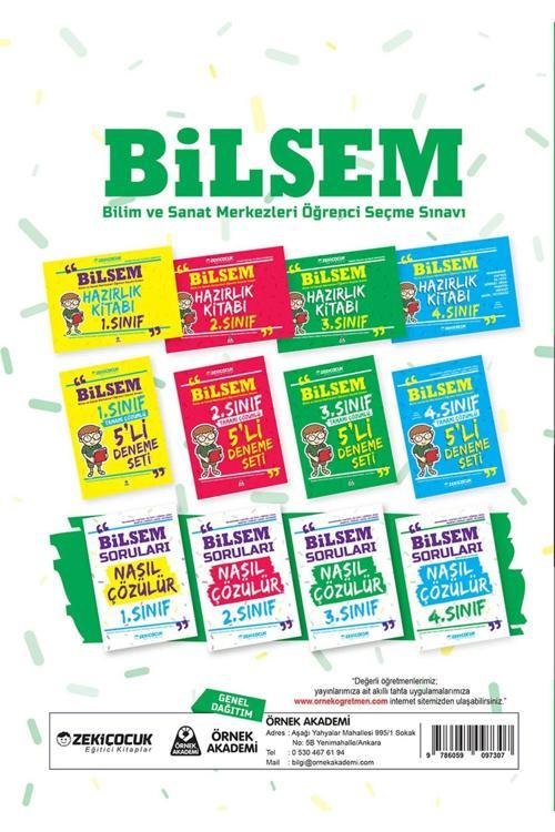 Zeki Çocuk Yayınları 3. Sınıf Bilsem Hazırlık Seti 3 Lu Set.