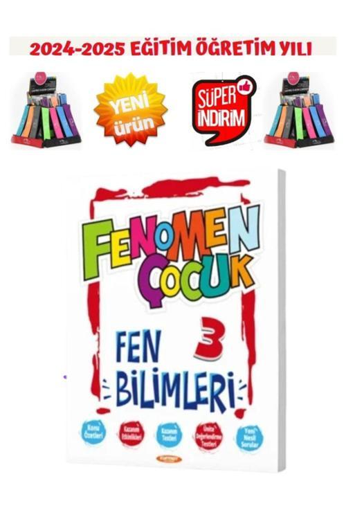 Fenomen Çocuk 2025 3.Sınıf Fen Bilimleri Soru Bankası+Lastikli Kalemlik
