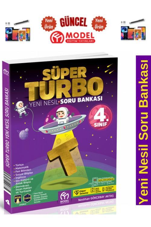 Model Eğitim Yayınları 2025 4.Sınıf Süper Turbo Yeni Nesil Soru Bankası+Kalemlik