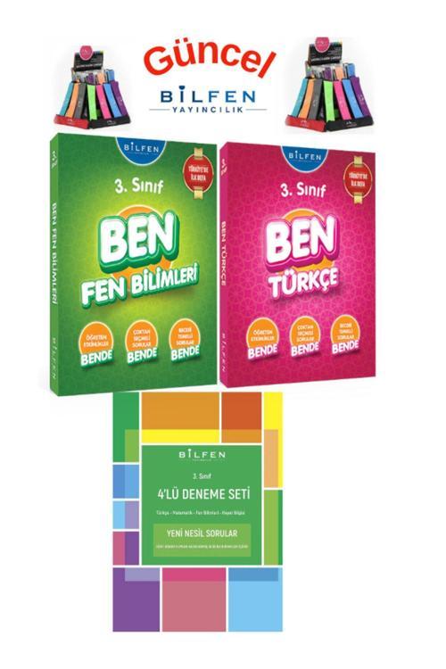 Güncel 3.Sınıf  Ben Fen-Türkçe Konu Anlatımlı Soru Bankası+4lü Deneme+Kalemlik
