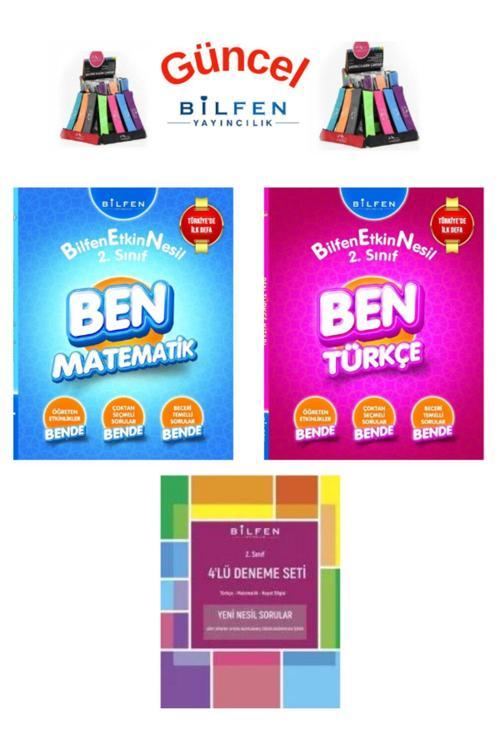 Güncel 2.Sınıf Ben Matematik Türkçe Konu Anlatımlı Soru Bankası+4lü Deneme Seti+Kalemlik