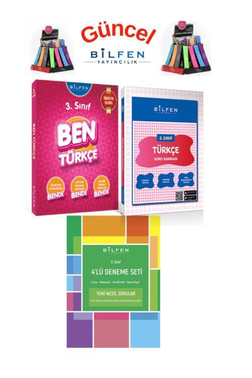 Güncel 3.Sınıf Ben Türkçe Konu Anlatımlı+Soru Bankası+4lü Deneme+Kalemlik