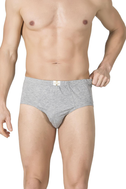 Pamuklu Penye Süprem Esnek Rahat Slip Külot | Gri Melanj K0037