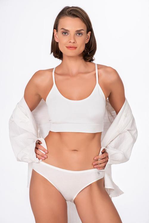 Kadın Modal Külot Ekru | K23924