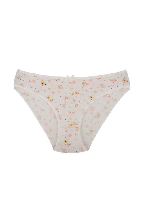 Pamuklu Esnek Desenli Slip Külot | V1 26800