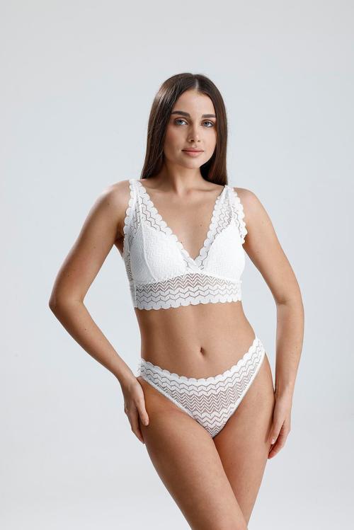 Dantelli Bralet Takım | Ekru 284