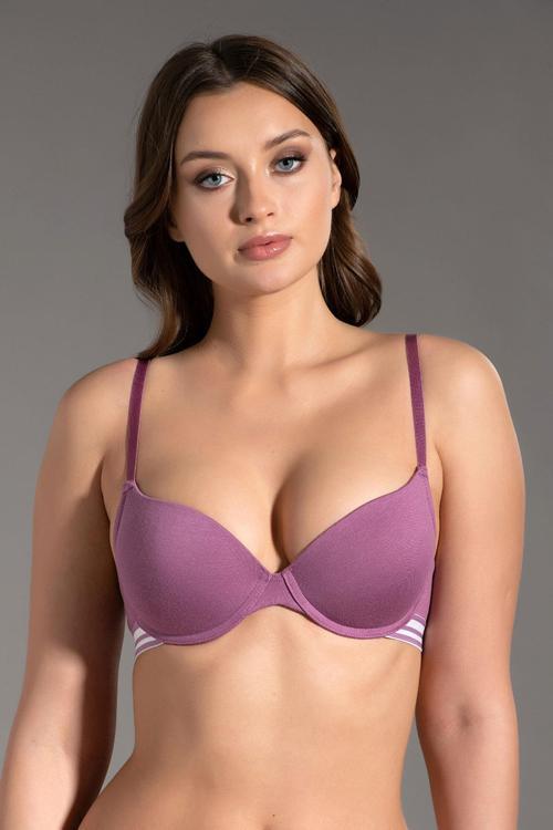 Basic B Cup Cotton Destekli Sütyen | Gül Kurusu  5116