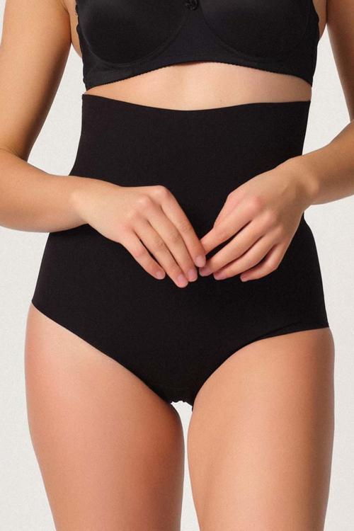 Lazer Kesim Slip Korse Siyah | 2708 