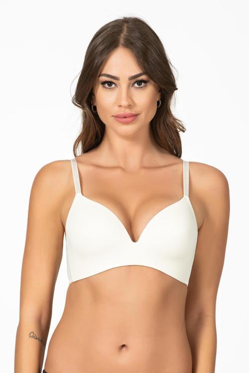 Dikişsiz İz Yapmayan Desteksiz Sütyen | Ekru 1144 