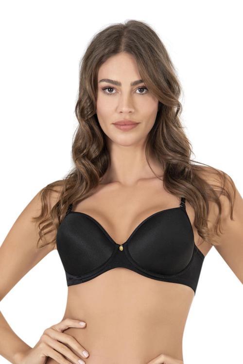 Balenli Felalty Soft Cup Mikro Desteksiz Sütyen | Siyah 9700
