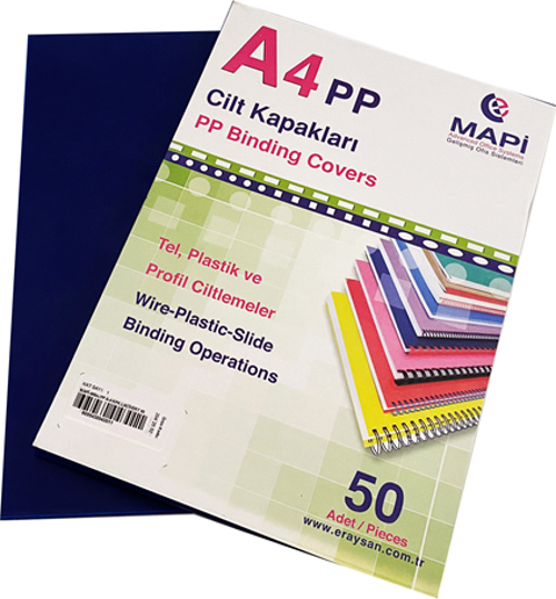 A4 PP OPAK KAPAK (KUM DESEN) 450 MİC. LACİVER50 Lİ