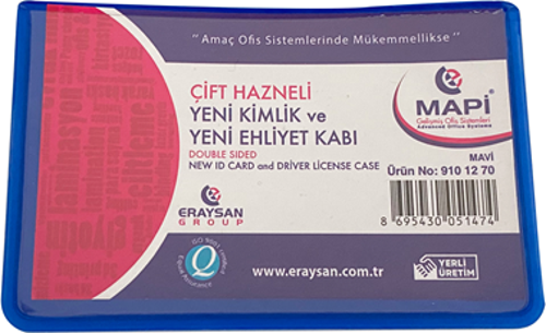 ÇİFT HAZNELİ YENİ KİMLİK-EHLİYET K. MAVİ      100'LÜ PAKET