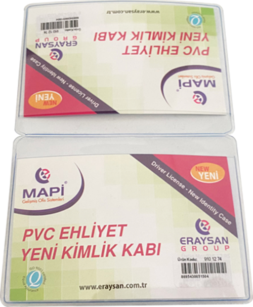 ÇİFT KANATLI YENİ KİMLİK-EHLİYET K. ŞEFFAF       50'Lİ PAKET