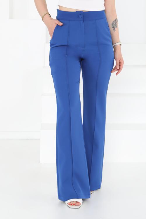 Çımalı Kumaş Pantolon Saks - 27247