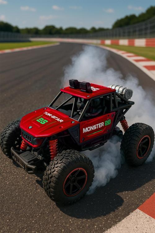 Uzaktan Kumandalı Şarjlı Duman Atan Metal Jeep