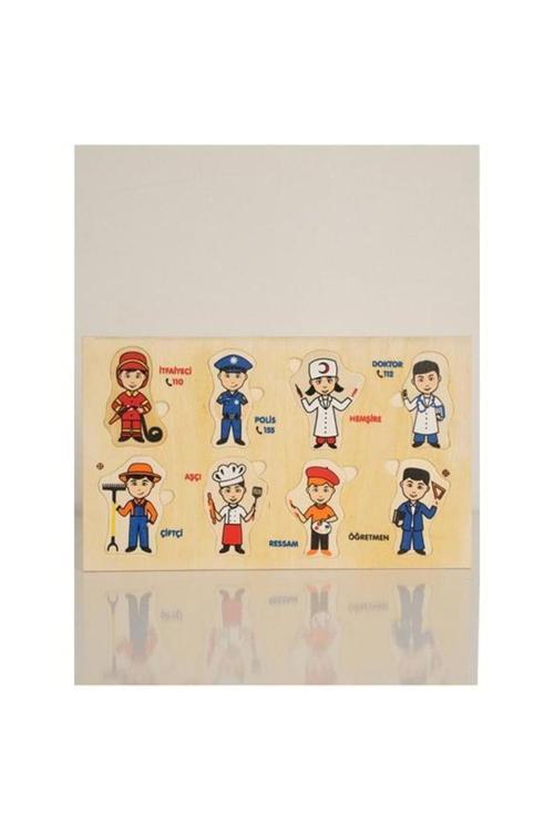 Ahşap Renkli Yapboz Meslekler (Woodoy Jigsaw Series)