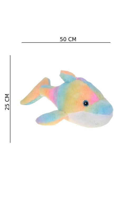 Peluş 50 Cm Renkli Yunus Balığı