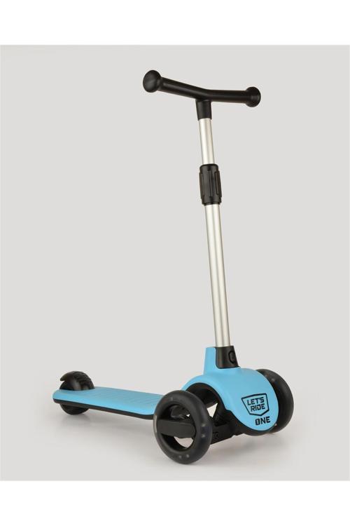 Lc Let'S Ride Işıklı Ve 3 Tekerlekli Mavi Çocuk Scooter