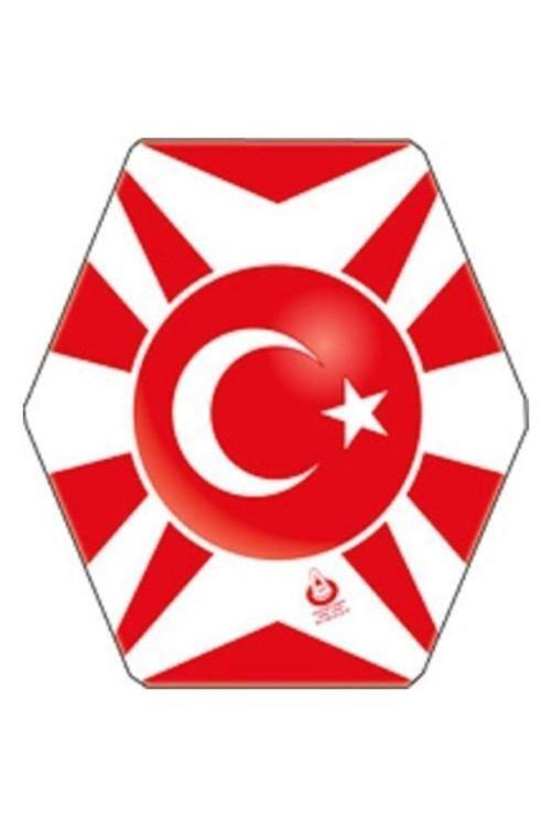 Altıgen Uçurtma Türk Bayrağı 50Mt Ipli